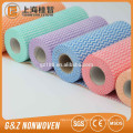 Cross spunlace nonwoven for dry wipes viscos and polyester